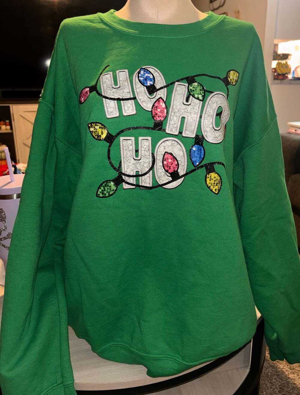 HO HO HO with Lights Sweatshirt